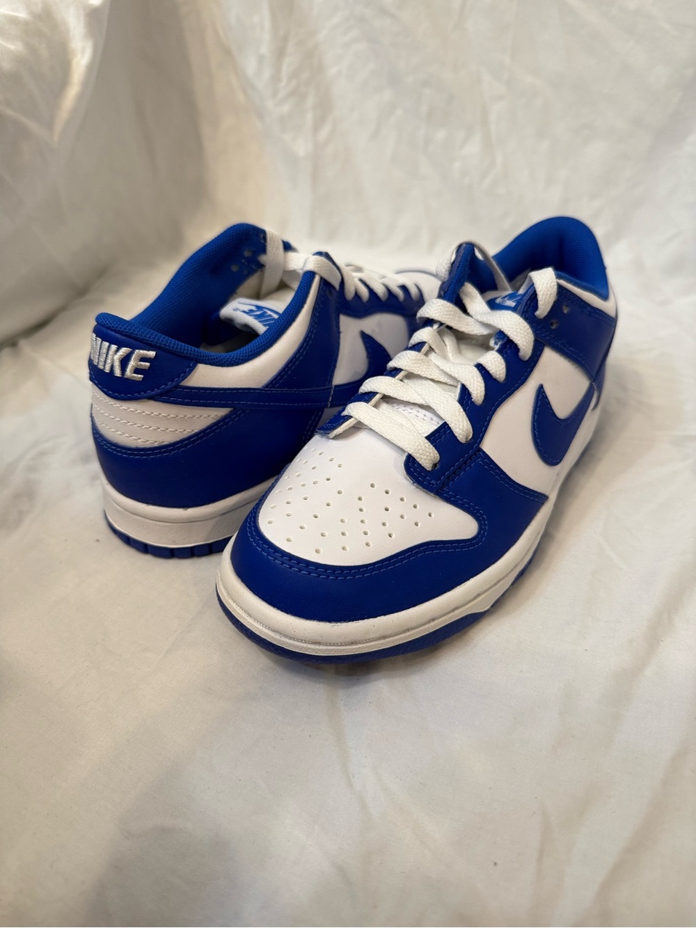 Women’s Nike Dunk Low GS. Size 5.5. Racer-Blue White. NWB DV7067-400
